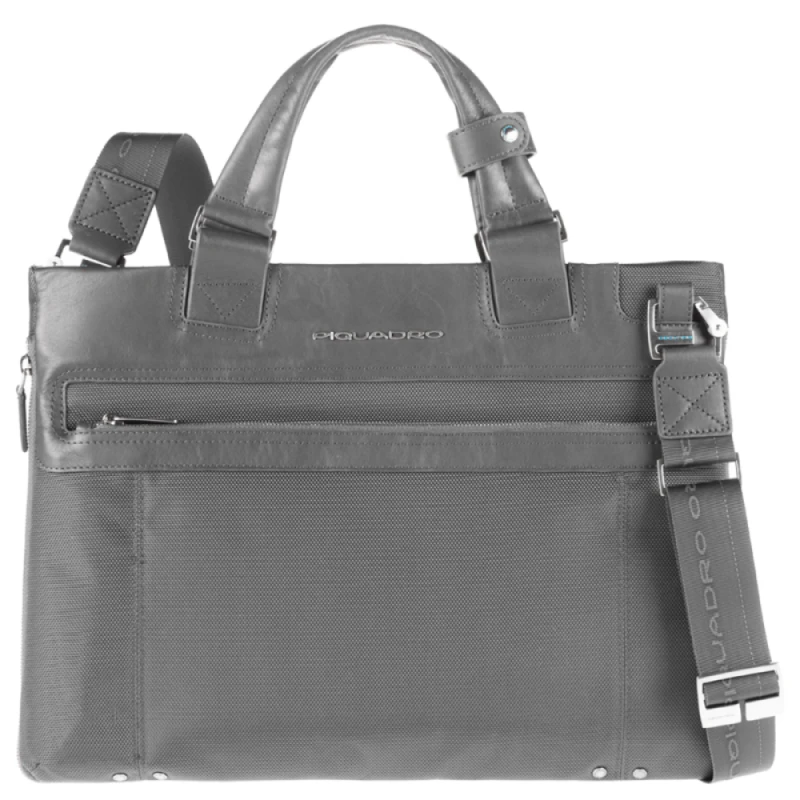 Link Елегантна, бизнес чанта за документи с разширение, сив цвят